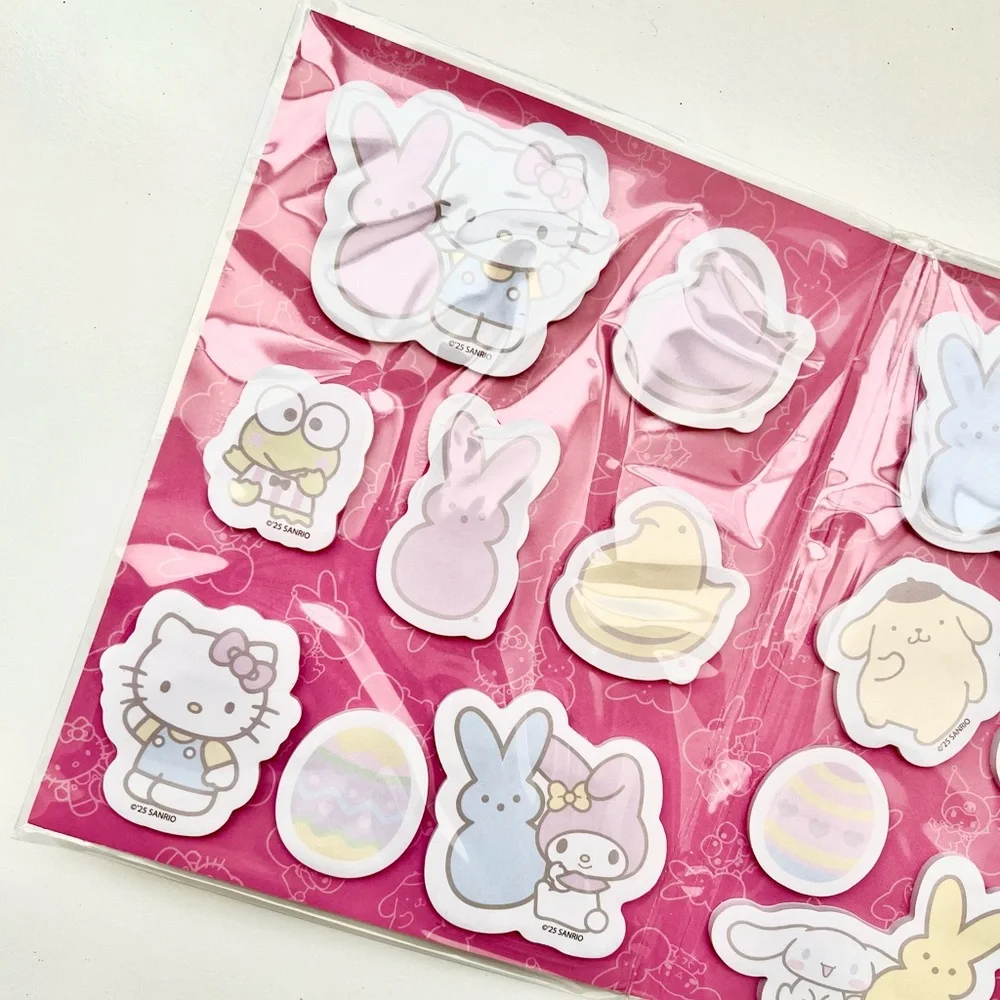 Hello Kitty and Peeps Sticky Note Set - Pink and Purple